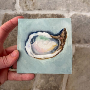 Oyster Shell Wooden Block #1